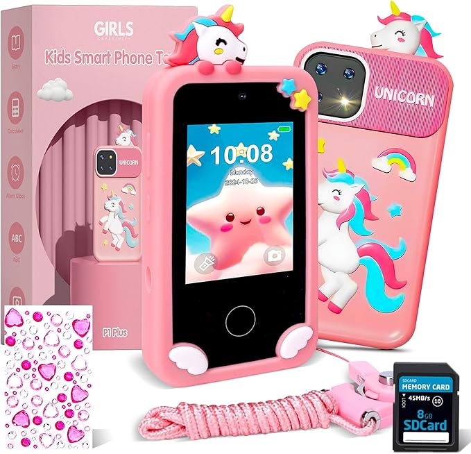 GIRLS CREATIVITY Kids Smartphone for Girls Educational Games Birthday Gifts for Girls