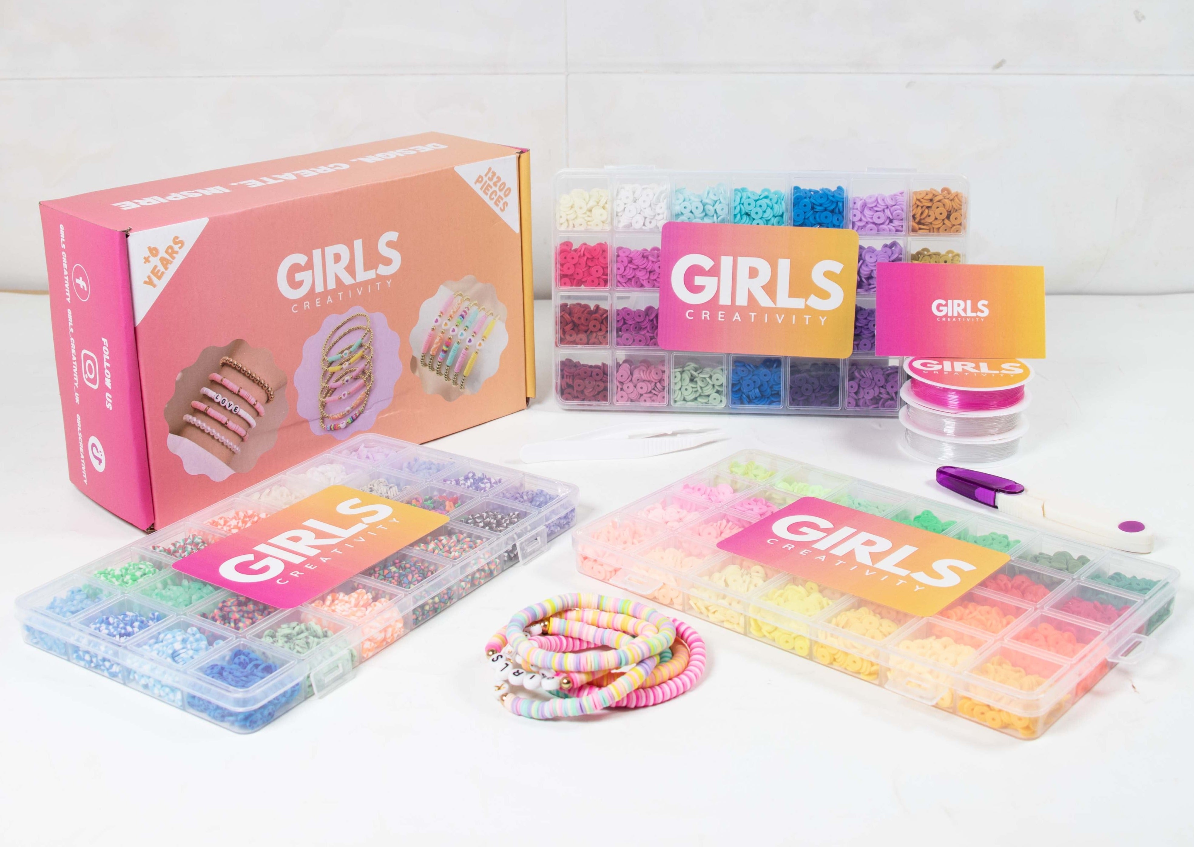 Unlock Your Creativity: Clay Beads Bracelet Making Kit for Bracelet Girls