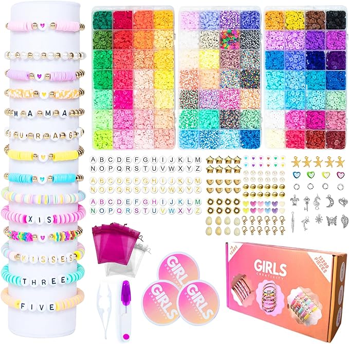 Clay bead Bracelet Making Kit Girls Creativity